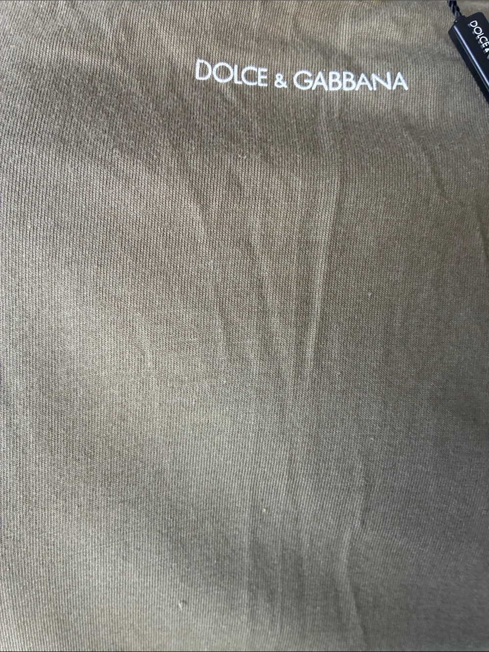 Dolce & Gabbana Olive Green Long-Sleeve Crew Neck Shirt - Picture 5 of 7